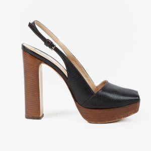 Max Mara Black Platform Heels